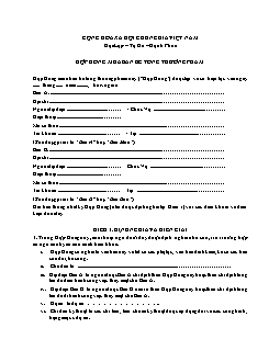 Hợp đồng mua bán bê tông thương phẩm